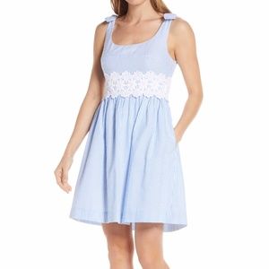 Lilly Pulitzer Tessa Dress in Blue Seersucker